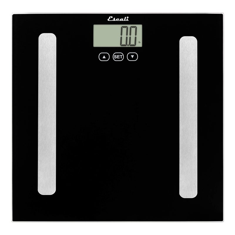 Escali Complete Health Body Composition Scale with Bioelectrical Impedance Analysis Technology Measures Body Fat Percentage Body Water Lean Muscle and Total Bone Mass